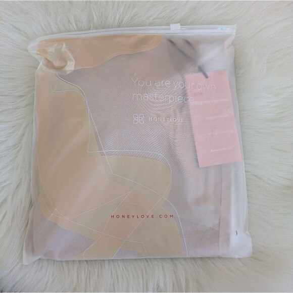NWT NIB HONEYLOVE LIFTWEAR TANK SAND HLLWT01-SAND 1X Shaper Shapewear - Picture 4 of 7